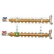 Коллектор для теплого пола с вентилями 11 выходов STOUT SMB 0468 000011